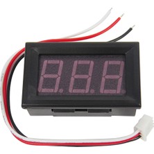 741 Elektronik 0.56" 0 100V 3 Kablolu Dc Yeşil Voltmetre