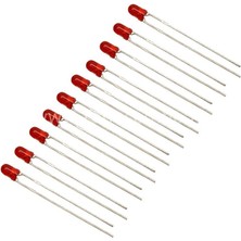 741 Elektronik LED 3mm Kırmızı (10 Adet)