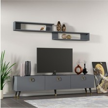 Woody Life Dekormia New Rainbow Antrasit Tv Sehpası 180 cm