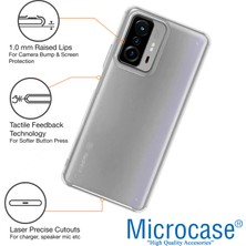 Microcase Xiaomi 11T Luna Serisi Köşe Korumalı Sert Rubber Kılıf - Şeffaf