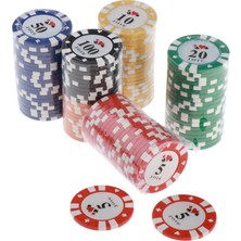 100 Adet Poker Cips Set Mahjong Entertainment Oyunu Tepsi Organizatör