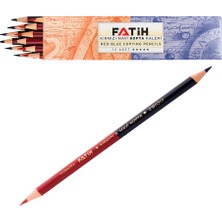Fatih Mavi Kırmızı Çift Taraflı Kalem Kopya 12 Adet Fatih Mavi Kırmızı Çift Taraflı Kurşun Kalem Başlık Kalemi 12 Adet