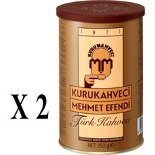 Mehmet Efendi Kurukahveci Türk Kahvesi Teneke 2 x 250 gr