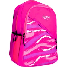 Sentor SN-521 Laptop Bölmeli Okul Sırt Çantası 3 Bölmeli Pembe
