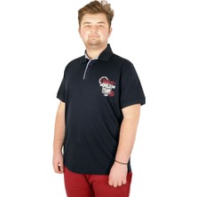 ModeXL Büyük Beden T-Shirt Polo Team 21308 Lacivert