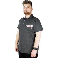 ModeXL Erkek T Shirt Polo New York Throwback 22302 Antramelanj
