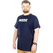ModeXL Büyük Beden T-Shirt Bis Yaka Mode 22196 Lacivert