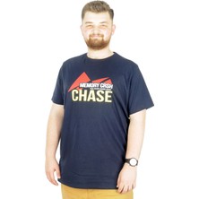 ModeXL Büyük Beden T-Shirt Bis Yaka Chase 22193 Lacivert