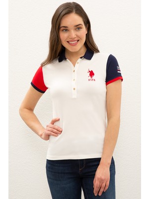 U.S. Polo Assn. Kadın Beyaz T-Shirt 50252264-VR013