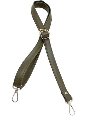 Angel Çanta Aksesuar Haki Yeşili 125X2 cm Çanta Sapı Sürgütlü Gümüş Metal