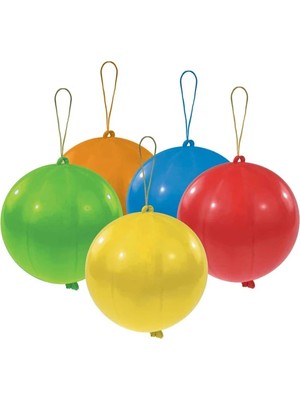 Atom Ipli Lastikli Punch Balon 10'lu