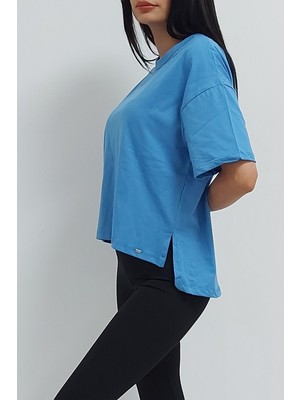 Luwi Shopping Basic Tişört Mavi