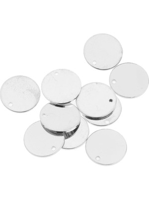 Lanfy 10 Parça Metal Damlası Yuvarlak Daire Disk Dangle Bırak Küpe Kadınlar Için Çapı 1 cm (Yurt Dışından)