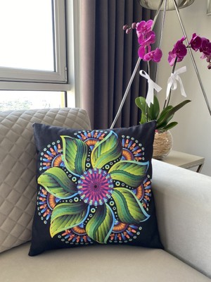 Palmia Home Etnik Desenli Dekoratif Kırlent Kılıfı