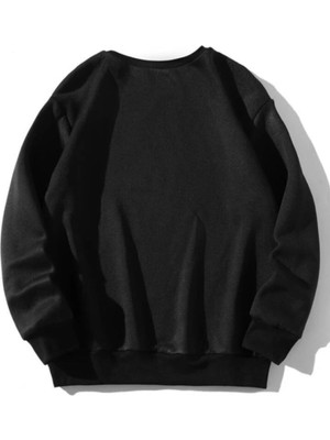 Laluvia Unisex Siyah Colorado Baskılı Sweatshirt