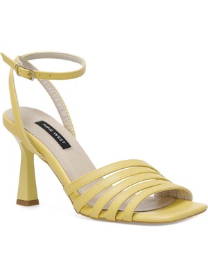 Nine West Colun 2fx Sarı Kadın Topuklu Sandalet