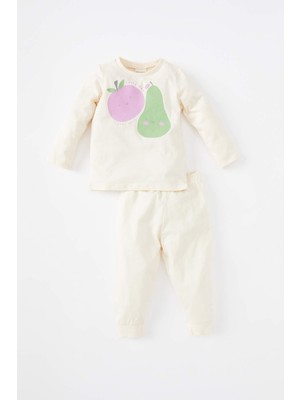 DeFacto Kız Bebek Regular Fit Meyve Desenli 4'lü Pijama Y4176A222AU