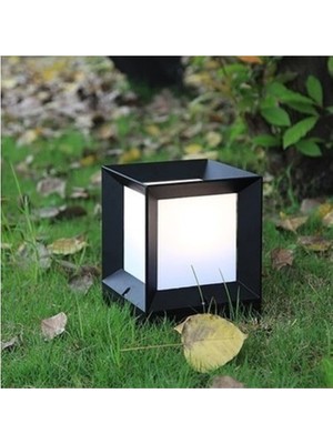 Ags E-27 Duylu Dekoratif Küp Bahçe Armatürü ( Ampul Hediyeli )