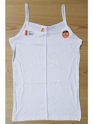 İlke Kadın Likralı Flamlı Ince Askılı Atlet 227 - 3 Adet