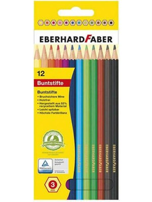 Eberhard Faber Buntstifte Kuru Boya 12 Renk Karton Kutu