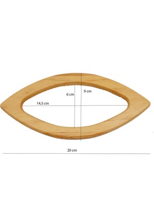 Angel Çanta Aksesuar Kayık Model Ahşap Sap