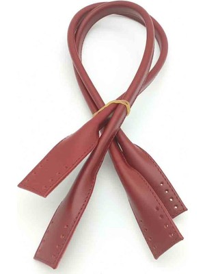 Angel Çanta Aksesuar Gerçek Deri Pelikan Model Çanta Sapı Koyu Kırmızı Renk