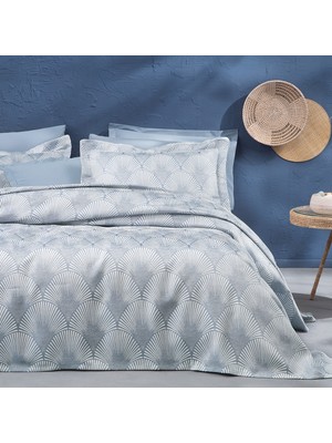 Yataş Bedding Çift Kişilik Gian Yatak Örtüsü Seti  Mavi