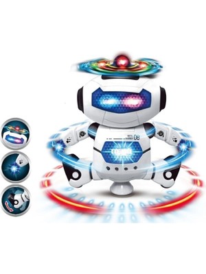 Brother Toys Müzikli Işıklı Dans Eden Robot Eğlenceli Oyun Arkadaşı Erkek Çocuklar İçin