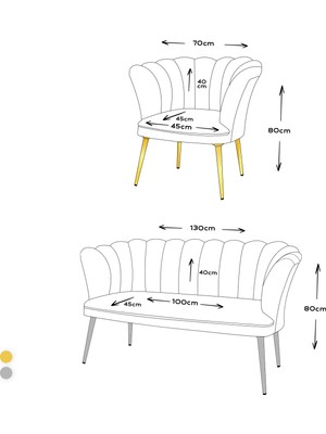 Rensa Papatya Berjer, Balkon, Salon, Ofis, Kafe Tekli Koltuk