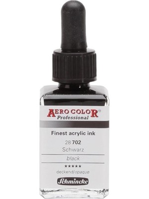 Schmincke  Aero Color Airbrush Mürekkebi  28 ml  702 Black