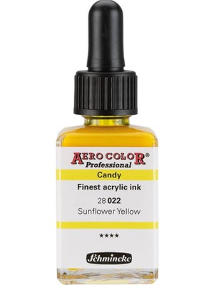 Schmincke  Aero Color  Akrilik Mürekkep  28 ml  022 Candy Colors Sunflower Yellow