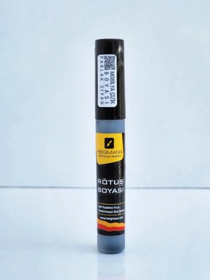 Heigmann Parlak Siyah Mobilya Masa Sandalye Sehpa Çizik Onarıcı Kapatıcı Rötuş Rütüş Kalemi Boyası