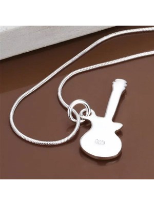 GMGS Hediyelik Gitar Kolye Ucu Gümüş Gku