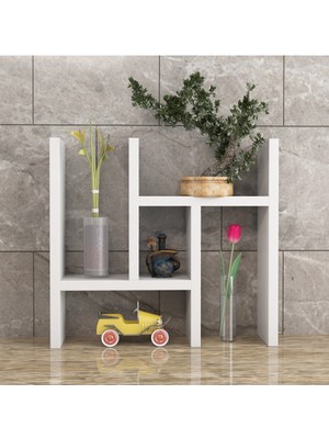 Flora Design Flora Viola Mutfak / Kozmetik Rafı / Tezgah Üstü Raf (Beyaz)