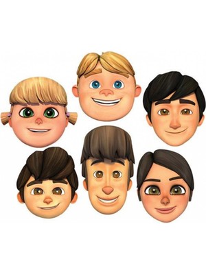 Strongart LRT9714 Balonevi, Rafadan Tayfa, 6 Adet Maske