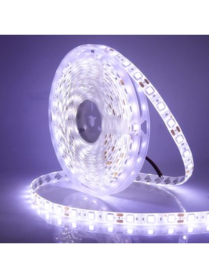 Tawitec 5 Metre 3 Çipli Silikonlu Beyaz Şerit Led - 5050 Smd