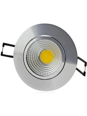 Tawitec 5w Cob Led Spot Lamba 5watt  Renk: Beyaz - Krom Kasa -Nepa