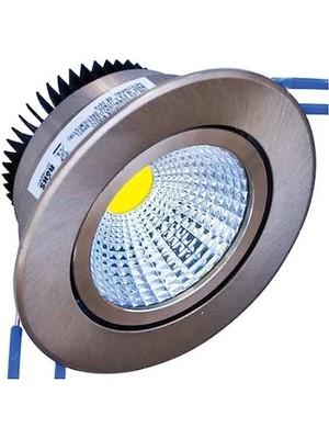 Tawitec 5w Cob Led Spot Lamba 5watt  Renk: Beyaz - Krom Kasa -Nepa