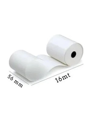 Termal 56X16 Termal Kağıt 10 Adet Pos Makinesi ve Yazarkasa Kağıdı