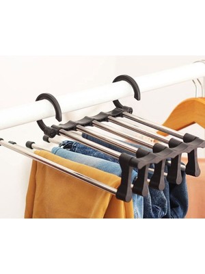 Gurme Sepeti Pantolon Askılık 5 Li Hareketli Askı
