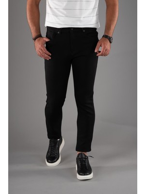 Akçaylar Slimfit 5 Cep Dar Paça Astarsız Mevsimlik Kumaş Pamuklu Erkek Spor Pantolon