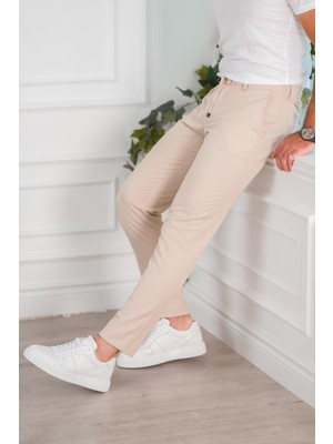 Akçaylar Beli Lastikli Yazlık Ince Kumaş Iplikli Regular Fit Erkek Jogger Pantolon