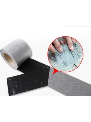 Hediyeconcepti 2m x 10CM Çamur Bant Alüminyum Izolasyon Tamir Çatlak Bantı