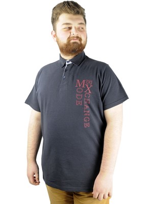 ModeXL Erkek Polo T Shirt Mode Exchange 22312 Lacivert