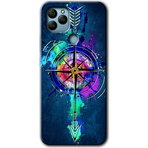 Bera Aksesuar General Mobile Gm 22 Plus Kılıf Hd Desen Baskılı Arka Kapak - Gizemli Pusula