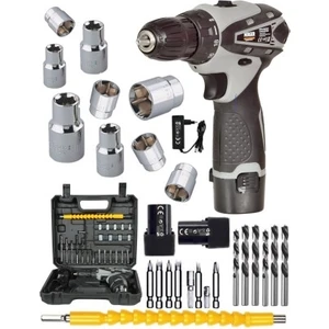 Matkap Yedek Akülü Çantalı 24 Parça 20 V Şarjlı Vidalama Set