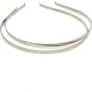 6 Adet Gümüş Renk 5 mm Metal Taç