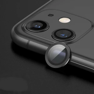 Apple iPhone 12 Mercek Lens Kamera Koruyucu Siyah