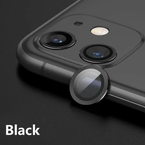 Apple iPhone 11 Mercek Lens Kamera Koruyucu Siyah