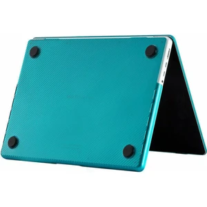 Macbook Air 13 A1932 Kılıf Koruma Karbon Desenli Kılıfı Hardcase Kapak